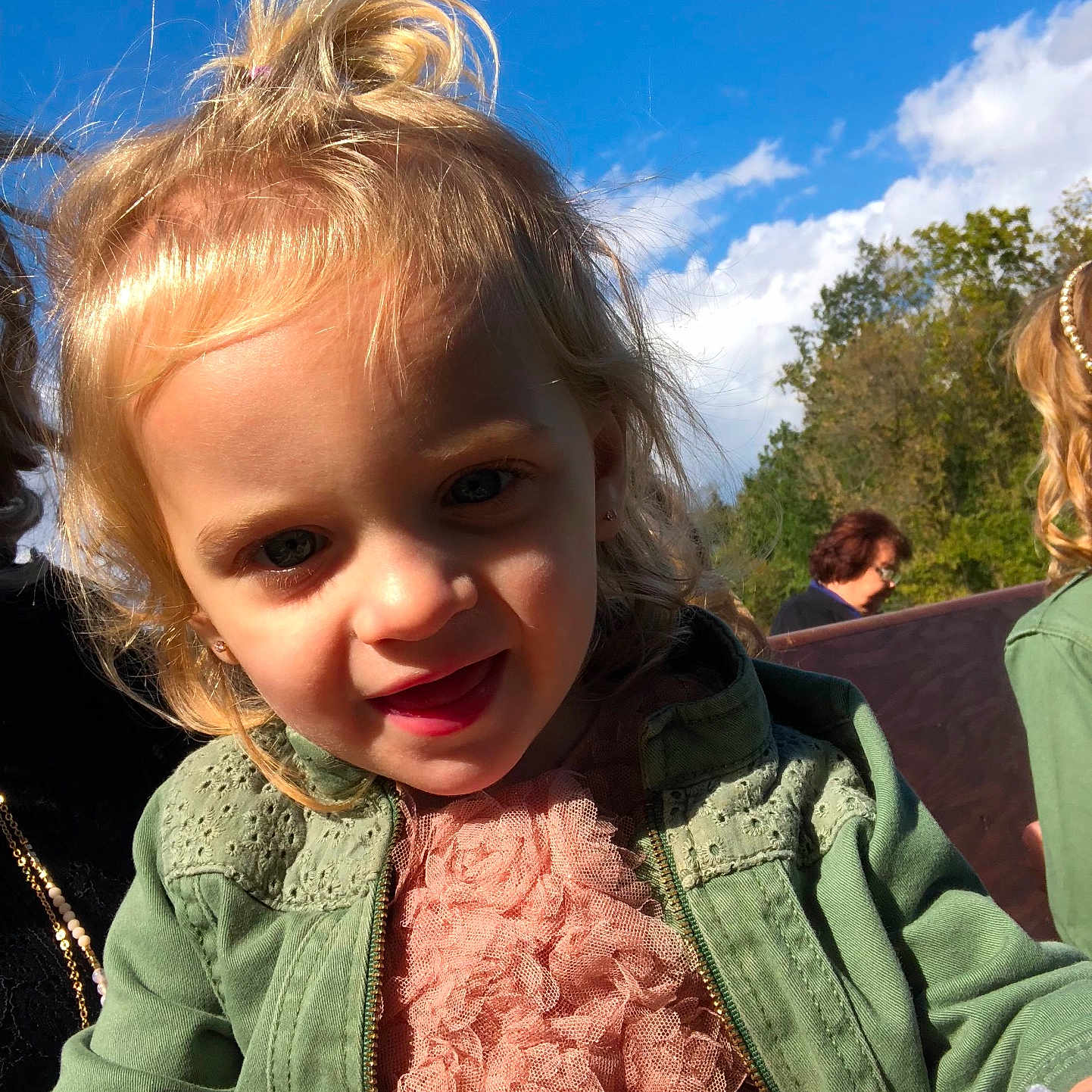 Emiliana joined the competition — help win amazing prizes! child, emotion, eye, face, fun, girl, glasses, grass, happiness, head, leaf, mouth, nose, person, sky, smile, tree, vacation, water