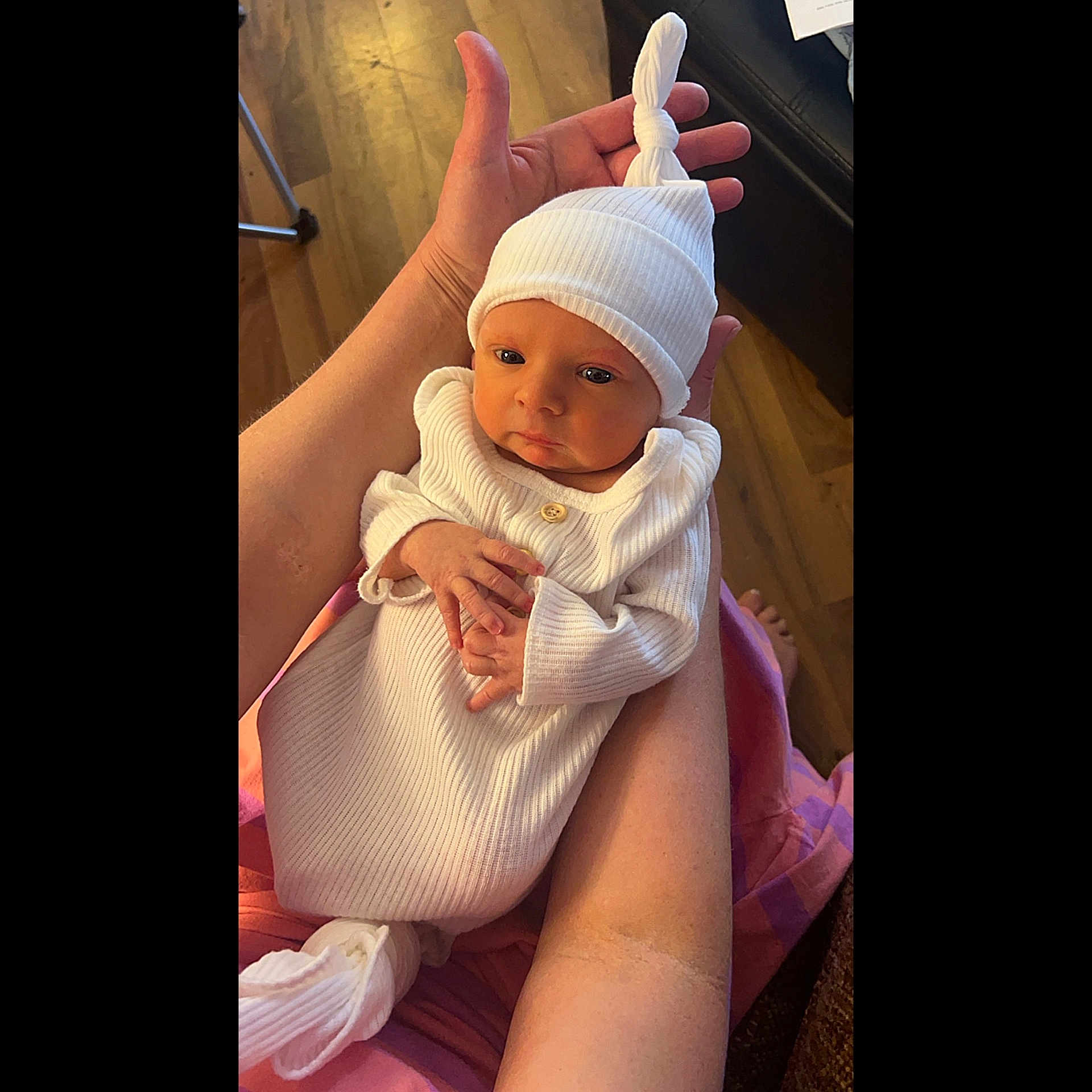 Kyden joined the competition — help win amazing prizes! arm, baby, beachwear, beanie, bodypart, bonnet, cap, clothing, face, finger, hand, happy, hat, head, newborn, person, photography, portrait, sitting, smile