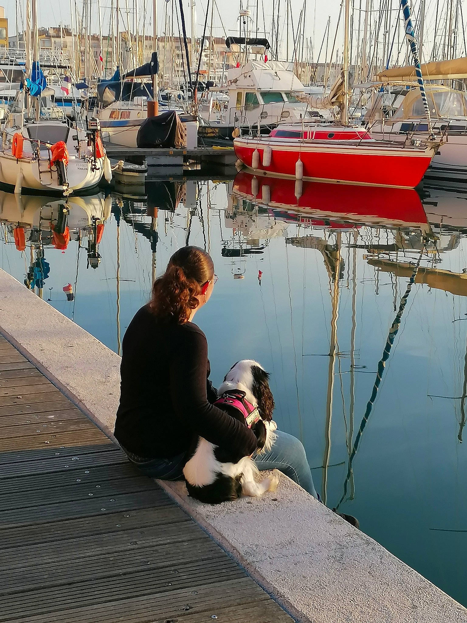 Savana participe au concours pour gagner de l'argent avec cette photo : boat, boats_and_boating_equipment_and_supplies, calm, dock, harbor, lake, leisure, mast, morning, naval_architecture, port, reflection, ship, sky, travel, vehicle, water, water_transportation, watercraft, waterway