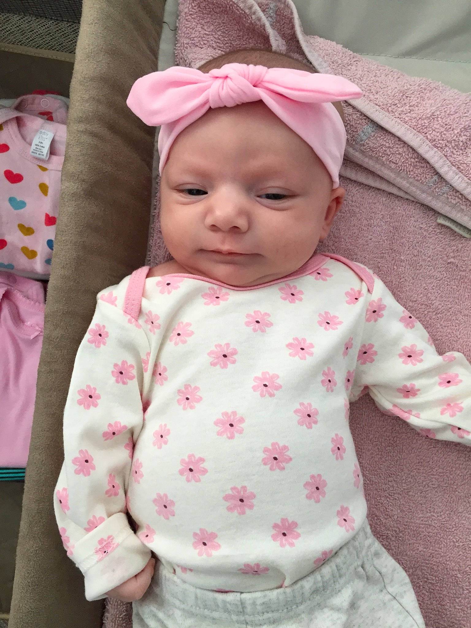 Natalia joined the competition — help win amazing prizes! baby, baby_products, baby_toddler_clothing, child, headgear, headwear, pattern, person, pink, product, skin, sleeve, toddler