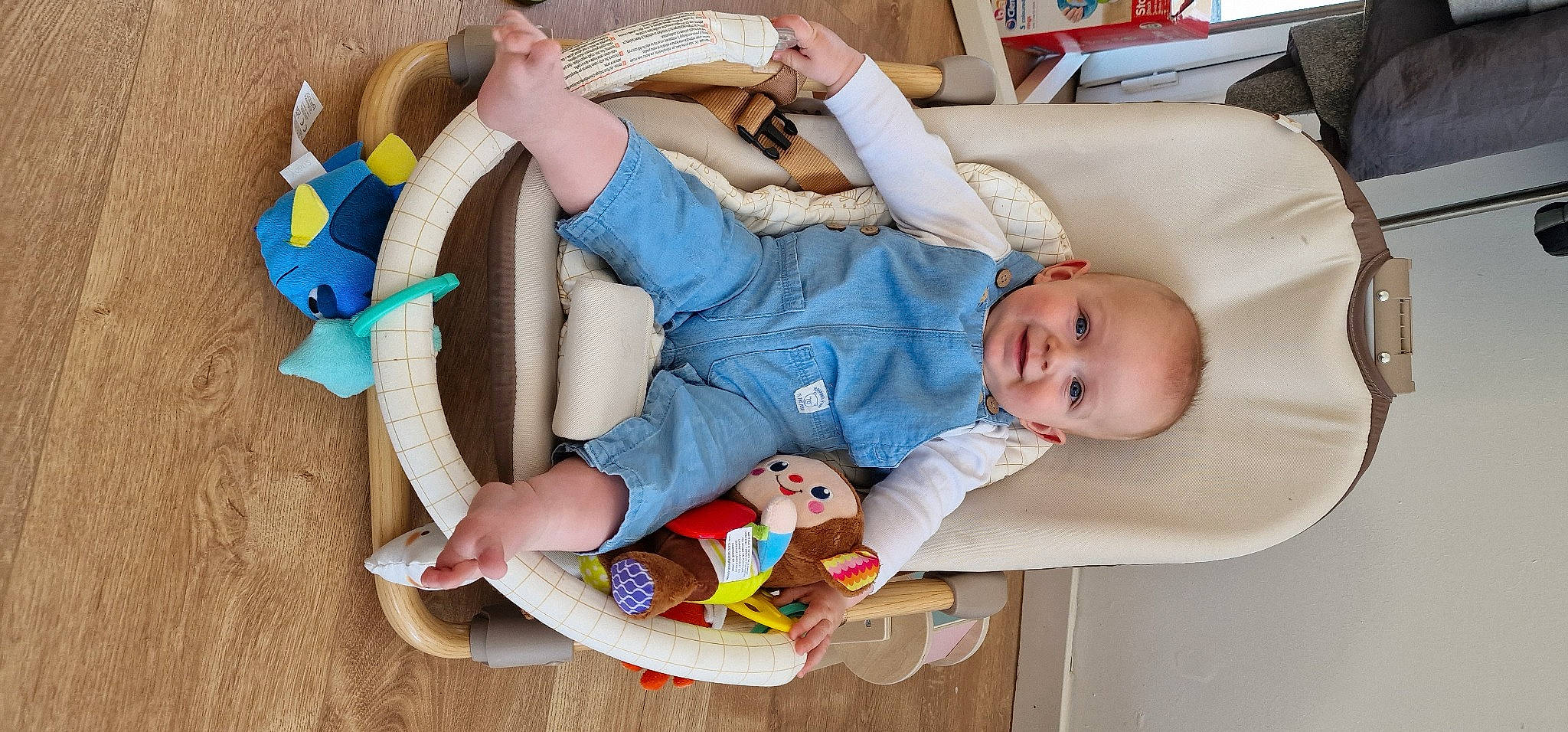 Matis participe au concours pour gagner de l'argent avec cette photo : baby, baby_products, baby_safety, baby_sleeping, baby_toddler_clothing, baby_toys, child, comfort, event, infant_bed, joy, linens, person, product, room, sitting, textile, toddler, toy