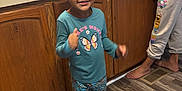 Adalynn joined the competition — help win amazing prizes! adult, bodypart, child, clothing, face, female, finger, girl, hand, hardwood, head, indoors, interiordesign, male, man, pants, person, plywood, shorts, wood
