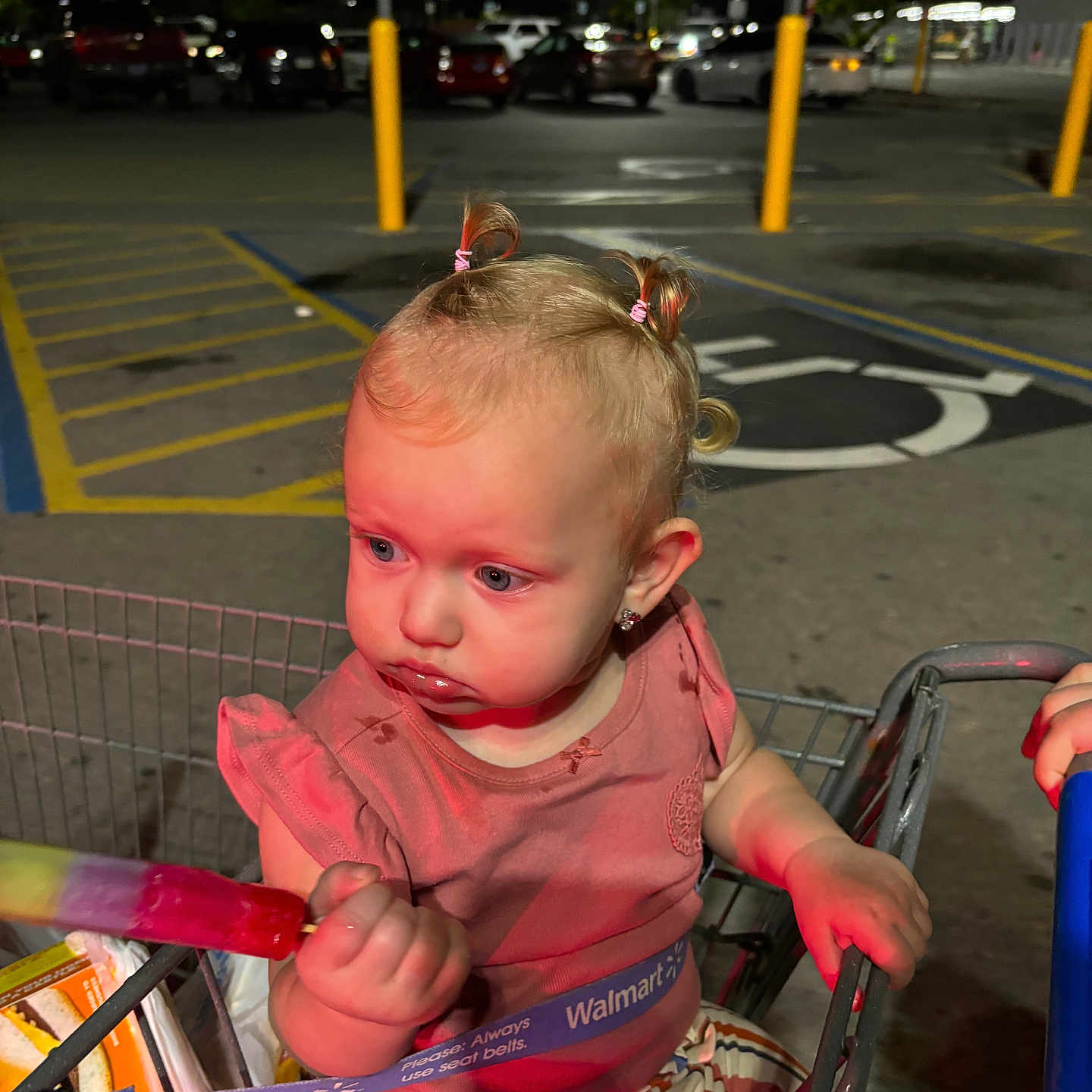 Cassie joined the competition — help win amazing prizes! baby, bodypart, car, city, face, finger, hand, head, intersection, path, person, photography, road, shoppingcart, sidewalk, street, tarmac, transportation, urban, vehicle