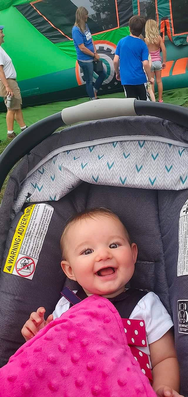 Shylah joined the competition — help win amazing prizes! auto_part, automotive_tire, baby, baby_carriage, baby_products, baby_toddler_clothing, blue, clothing, comfort, fun, green, happy, joy, person, photograph, product, shorts, smile, tire, toddler