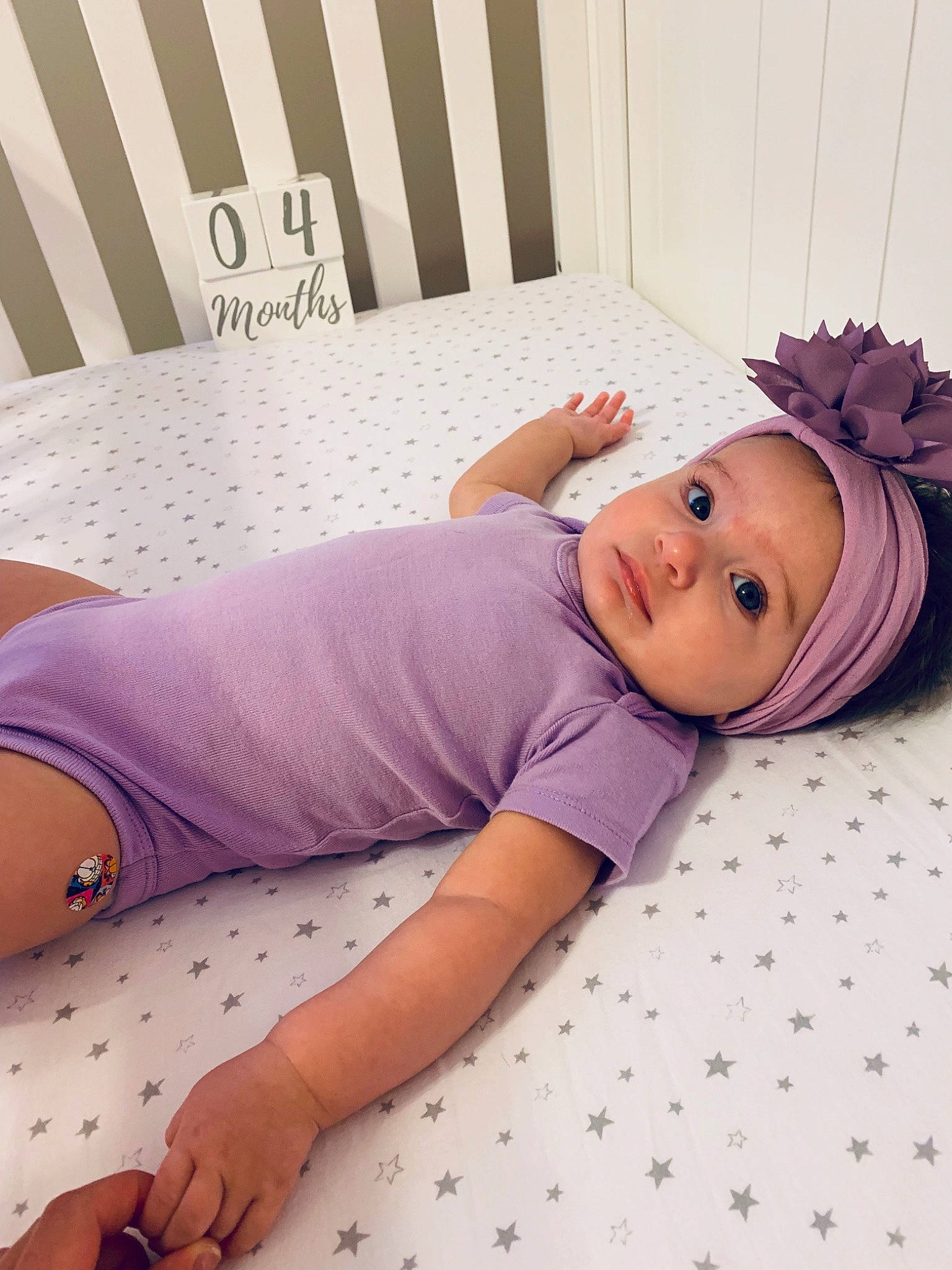 Tinsley joined the competition — help win amazing prizes! abdomen, arm, baby, beauty, child, hand, headgear, human, human_leg, joint, leg, neck, person, pink, purple, skin, sportswear, stomach, thigh, toddler