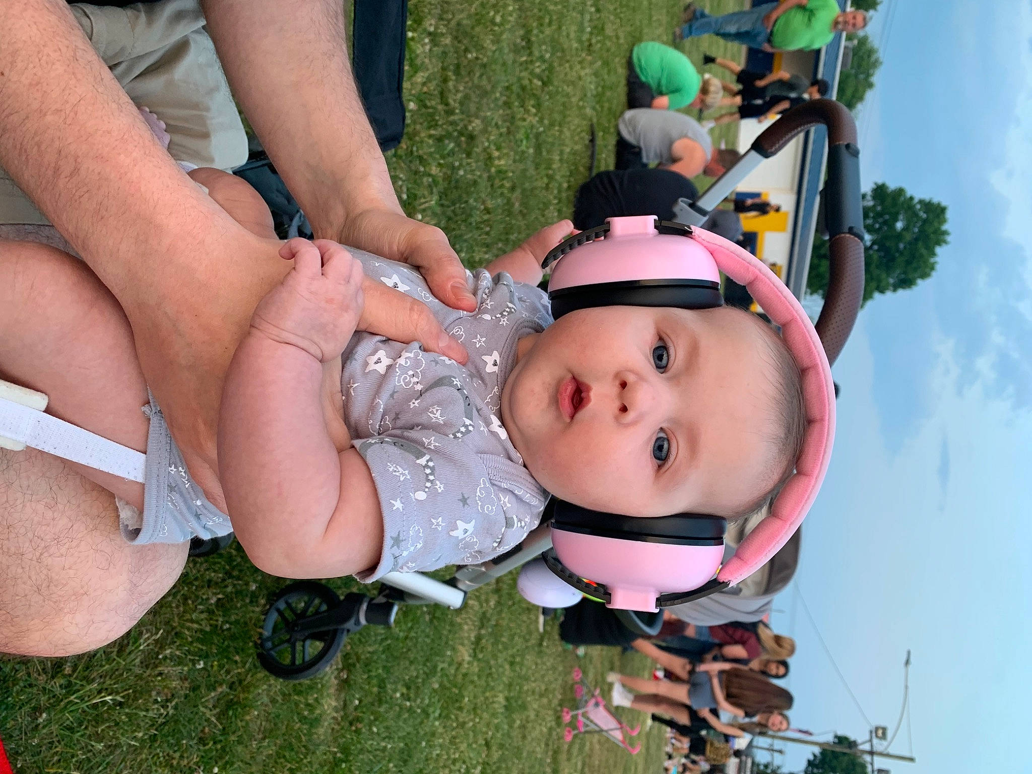 Julia joined the competition — help win amazing prizes! baby, baby_products, blurred, child, foot, fun, grass, happy, human_leg, leisure, people_in_nature, person, personal_protective_equipment, pink, plant, recreation, shorts, sky, thigh, toddler