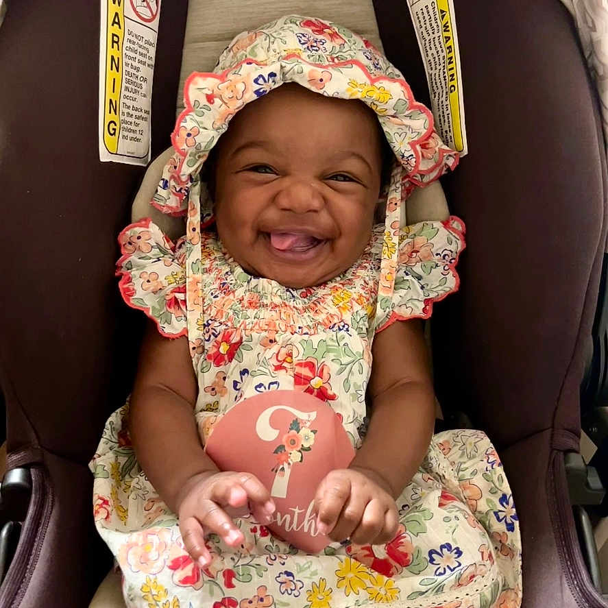 Niamoni joined the competition — help win amazing prizes! accessories, baby, bonnet, clothing, cushion, dress, face, happy, hat, head, homedecor, jewelry, laughing, necklace, newborn, person, photography, portrait, smile, transportation