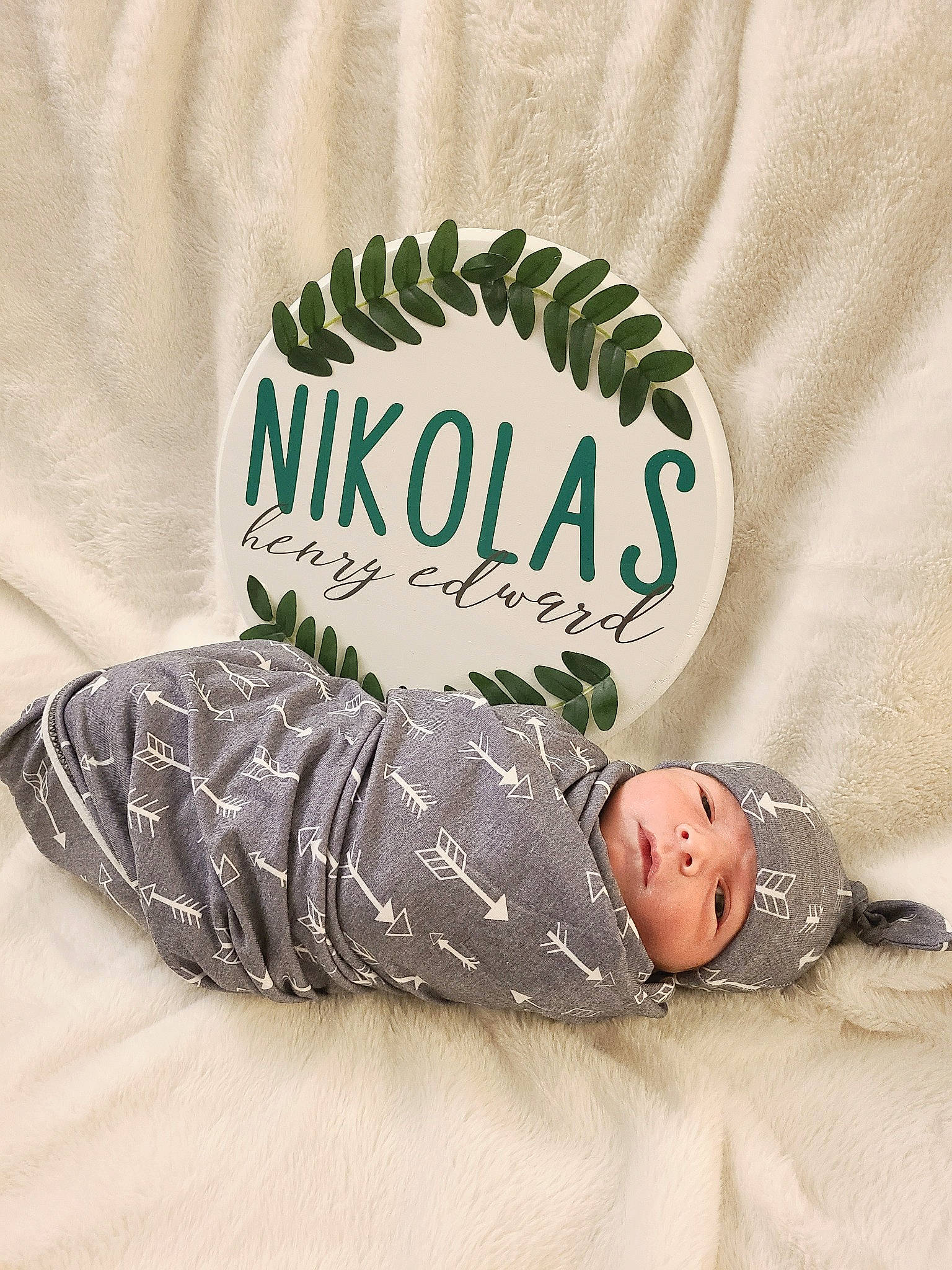 Nikolas joined the competition — help win amazing prizes! baby, baby_products, baby_toddler_clothing, bedding, cap, comfort, font, grey, hat, headgear, headwear, linens, logo, military_camouflage, outerwear, pattern, person, product, room, sleeve