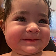 Weston joined the competition — help win amazing prizes! baby, cheeks, child, closeup, cute, expression, face, hair, happy, head, indoor, infant, looking, person, portrait, skin, skin_tone, smile, toddler, young