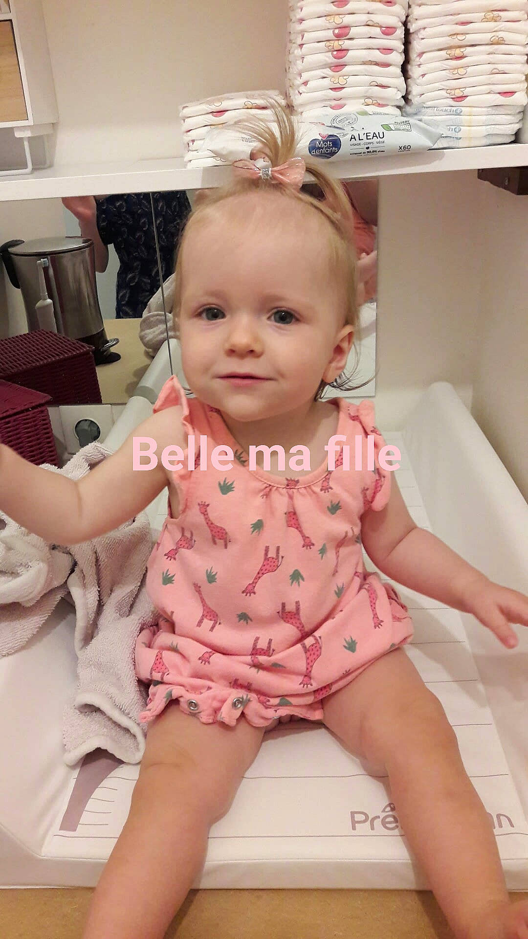 Alyana participe au concours pour gagner de l'argent avec cette photo : baby, baby_products, baby_toddler_clothing, cheek, child, clothing, dress, joy, neck, person, pink, product, sleeve, toddler