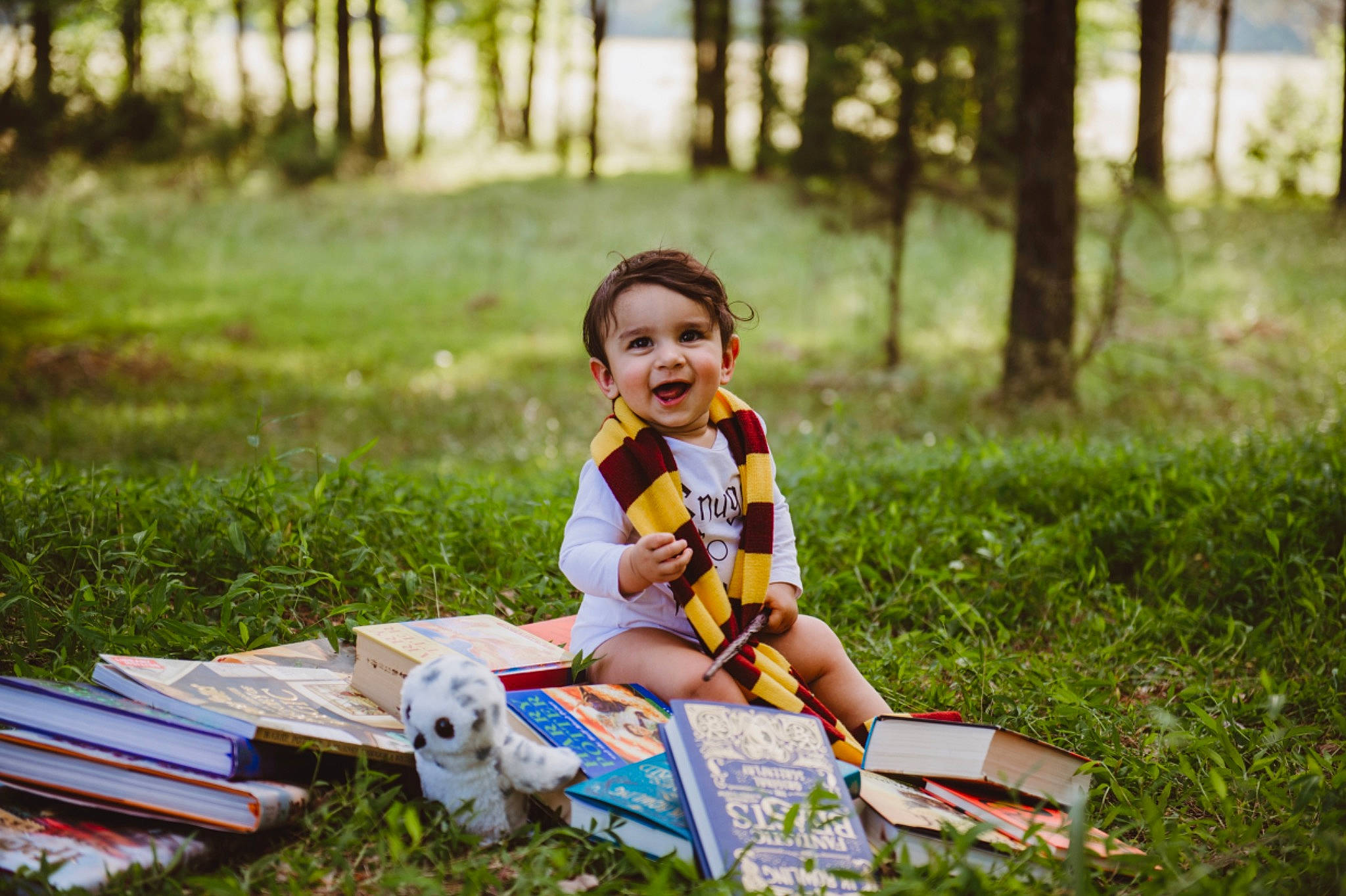 Rohan joined the competition — help win amazing prizes! baby, child, fun, grass, happy, leaf, people, people_in_nature, person, photograph, photography, play, recreation, sitting, smile, spring, summer, sunlight, toddler, tree
