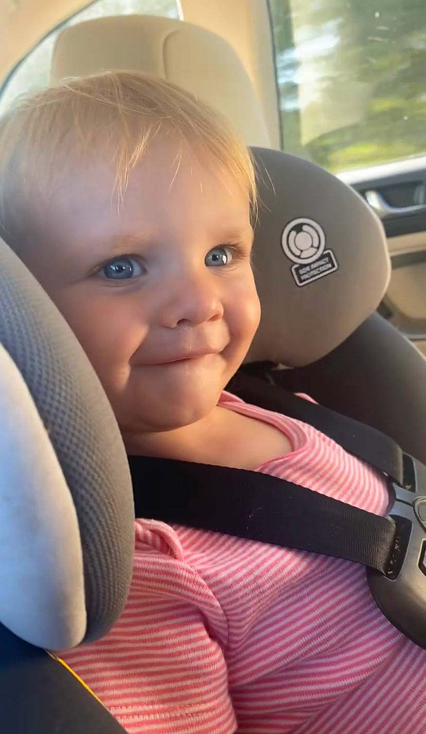 Octavia joined the competition — help win amazing prizes! arm, auto_part, automotive_design, baby, baby_toddler_clothing, car_seat, cheek, comfort, eye, face, flash_photography, happy, nose, person, product, skin, smile, steering_wheel, technology, toddler