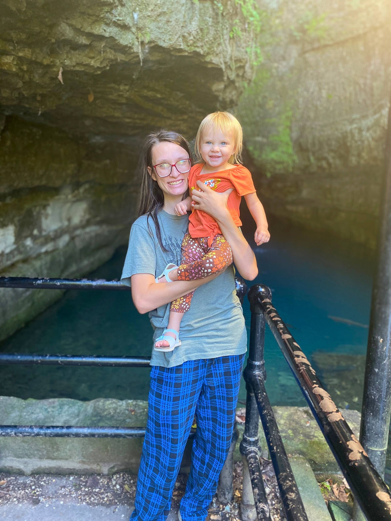 Octavia joined the competition — help win amazing prizes! bridge, child, electric_blue, erosion, event, fun, handrail, happy, joy, leisure, people_in_nature, person, recreation, rock, smile, standing, t_shirt, toddler, tourism, travel