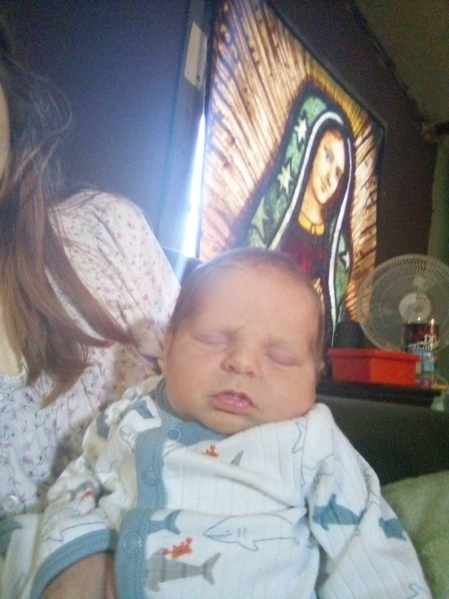 Patrick joined the competition — help win amazing prizes! baby, baby_toddler_clothing, cheek, child, comfort, cool, ear, eyebrow, fun, happy, iris, linens, mammal, mouth, nose, person, picture_frame, room, sitting, skin