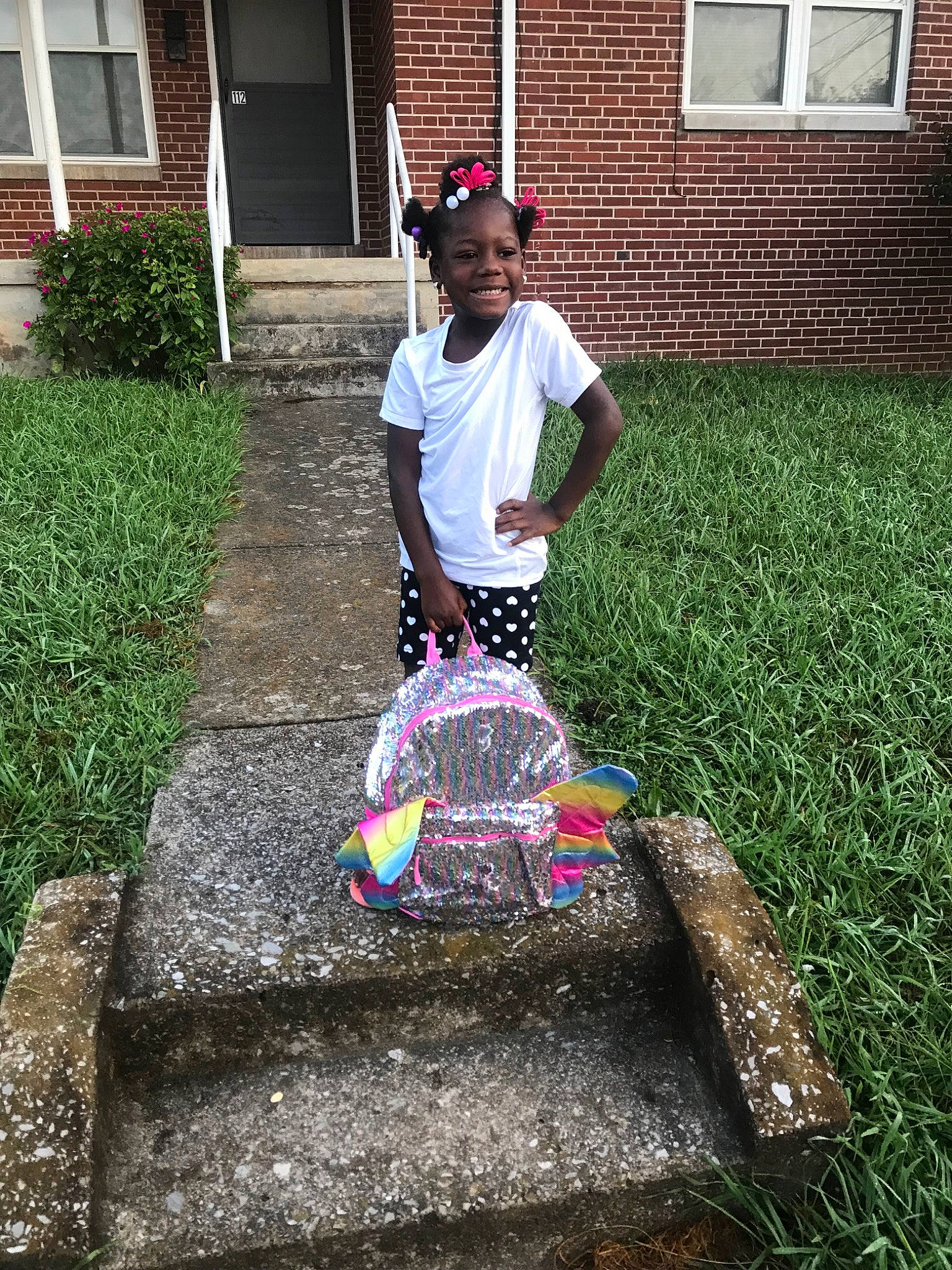 Janiyah joined the competition — help win amazing prizes! adaptation, backyard, child, garden, grass, grass_family, home, house, joy, landscaping, lawn, person, plant, play, soil, tree, yard