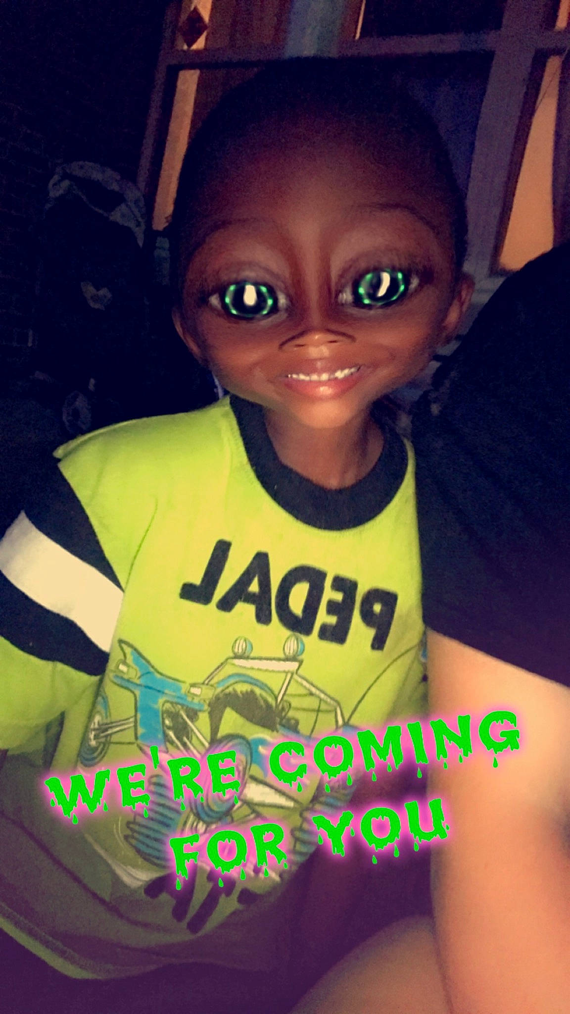 Jhavarie is registered to the contest to win money with this photo: black, cheek, child, cool, eye, eyebrow, face, facial_expression, finger, forehead, fun, green, head, human, lip, mouth, organ, person, skin, smile