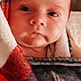 Eric joined the competition — help win amazing prizes! baby, blanket, child, close_up, cozy, cute, expression, eyes, face, head, indoors, infant, newborn, person, portrait, skin, soft_lighting, warm, wrapped, young