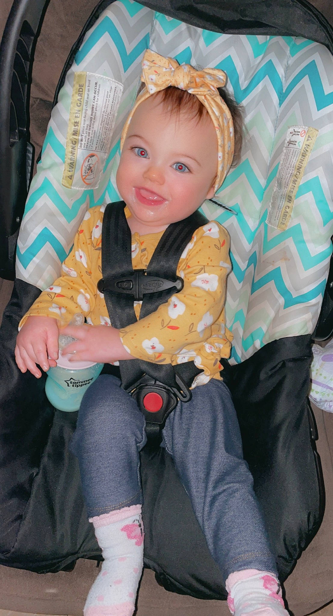 Paisley is registered to the contest to win money with this photo: baby_toddler_clothing, beauty, chair, cheek, comfort, facial_expression, finger, fun, hairstyle, happy, human, iris, joy, knee, lap, leg, organ, person, skin, smile