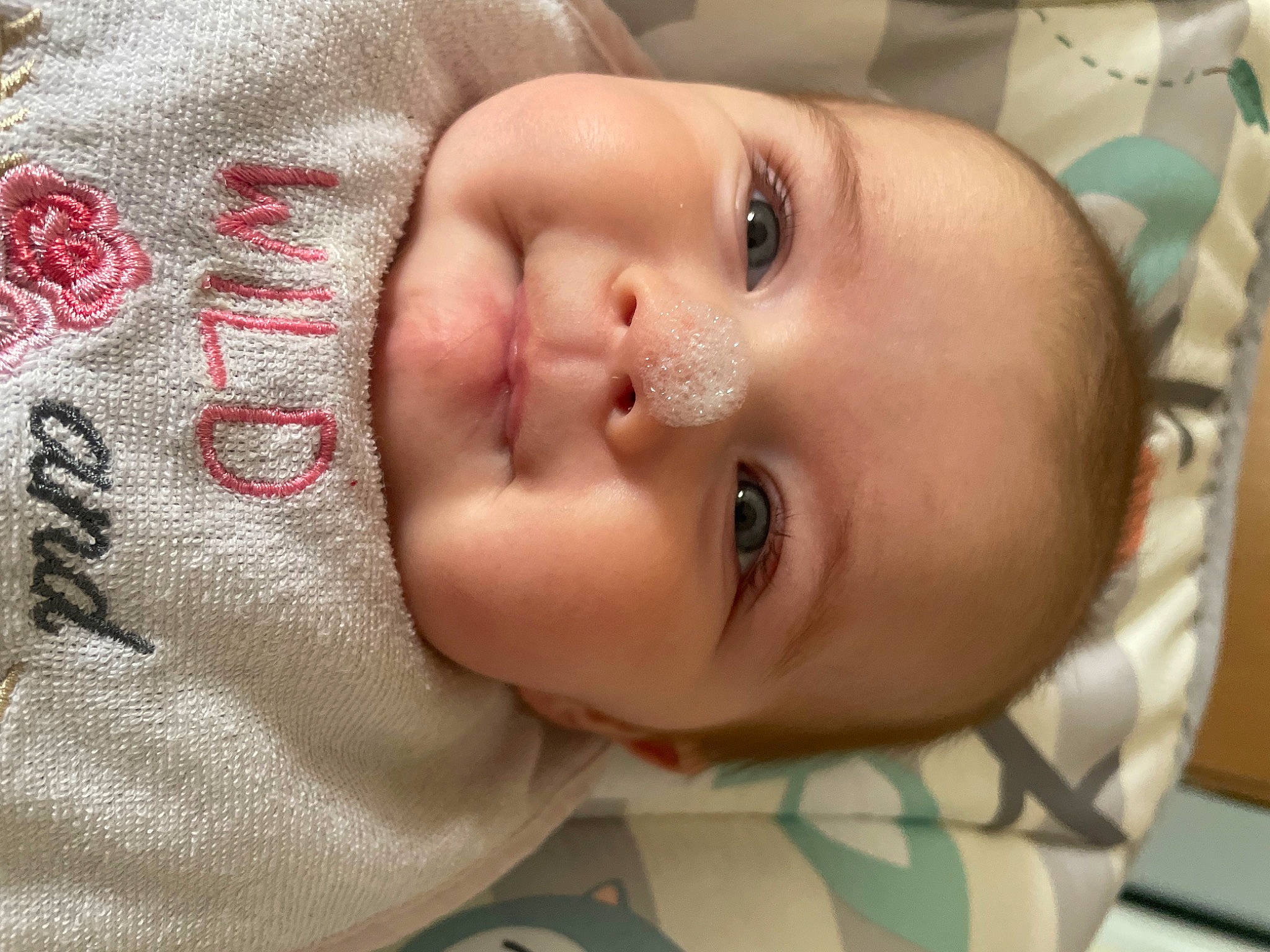 Scottlynn is registered to the contest to win money with this photo: baby, baby_toddler_clothing, cheek, child, chin, clothing, eye, eyebrow, eyelash, face, forehead, head, iris, lip, mouth, neck, nose, person, skin, sleeve