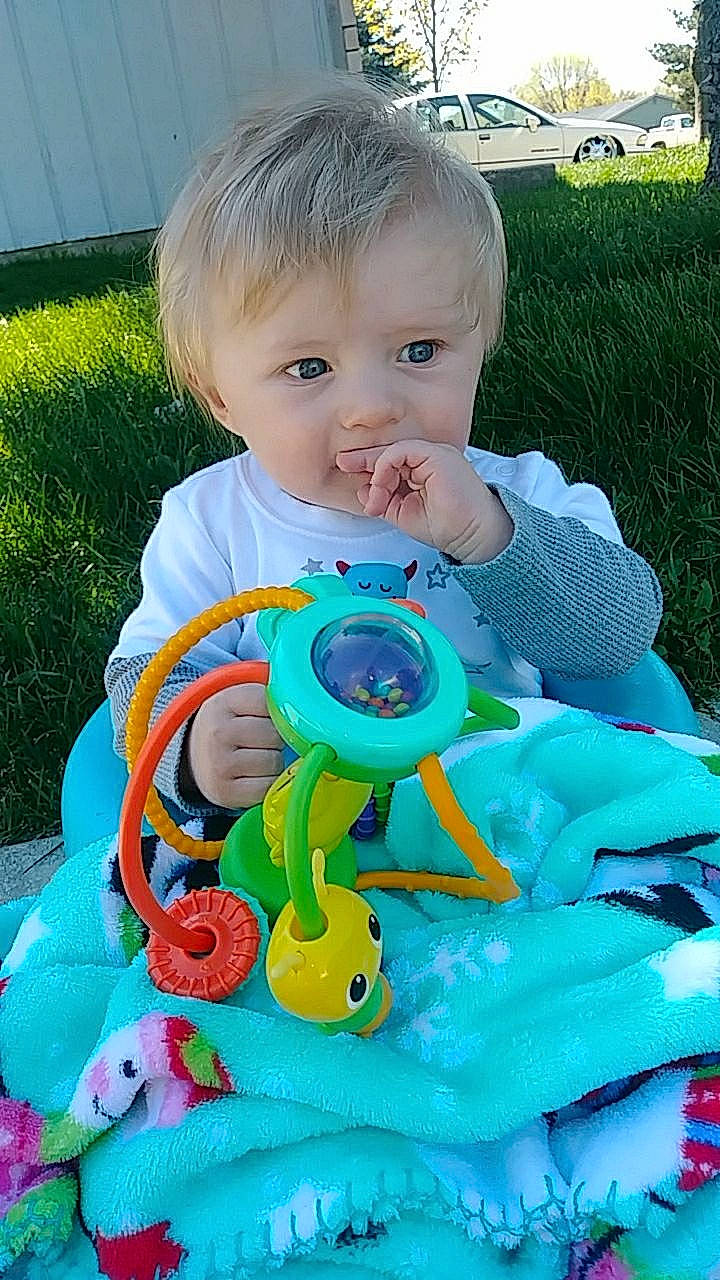 Lyrik is registered to the contest to win money with this photo: baby, baby_playing_with_toys, baby_products, baby_toys, child, fun, joy, person, play, product, toddler, toy