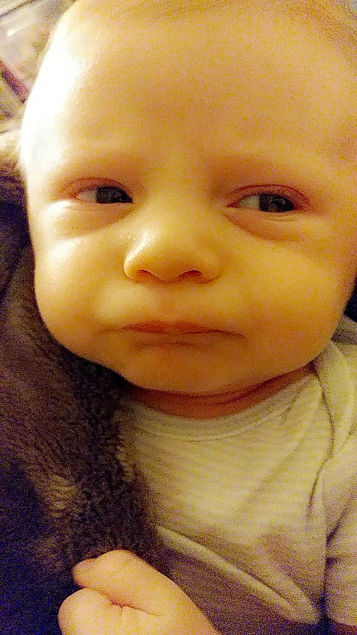 Lyrik is registered to the contest to win money with this photo: cheek, child, chin, close_up, ear, eye, eyebrow, face, forehead, head, infant, iris, jaw, lip, mouth, nose, person, skin, smile, toddler