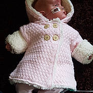 Ellissa is registered to the contest to win money with this photo: baby, child, crochet, doll, knitting, outerwear, toddler, toy, wool, woolen