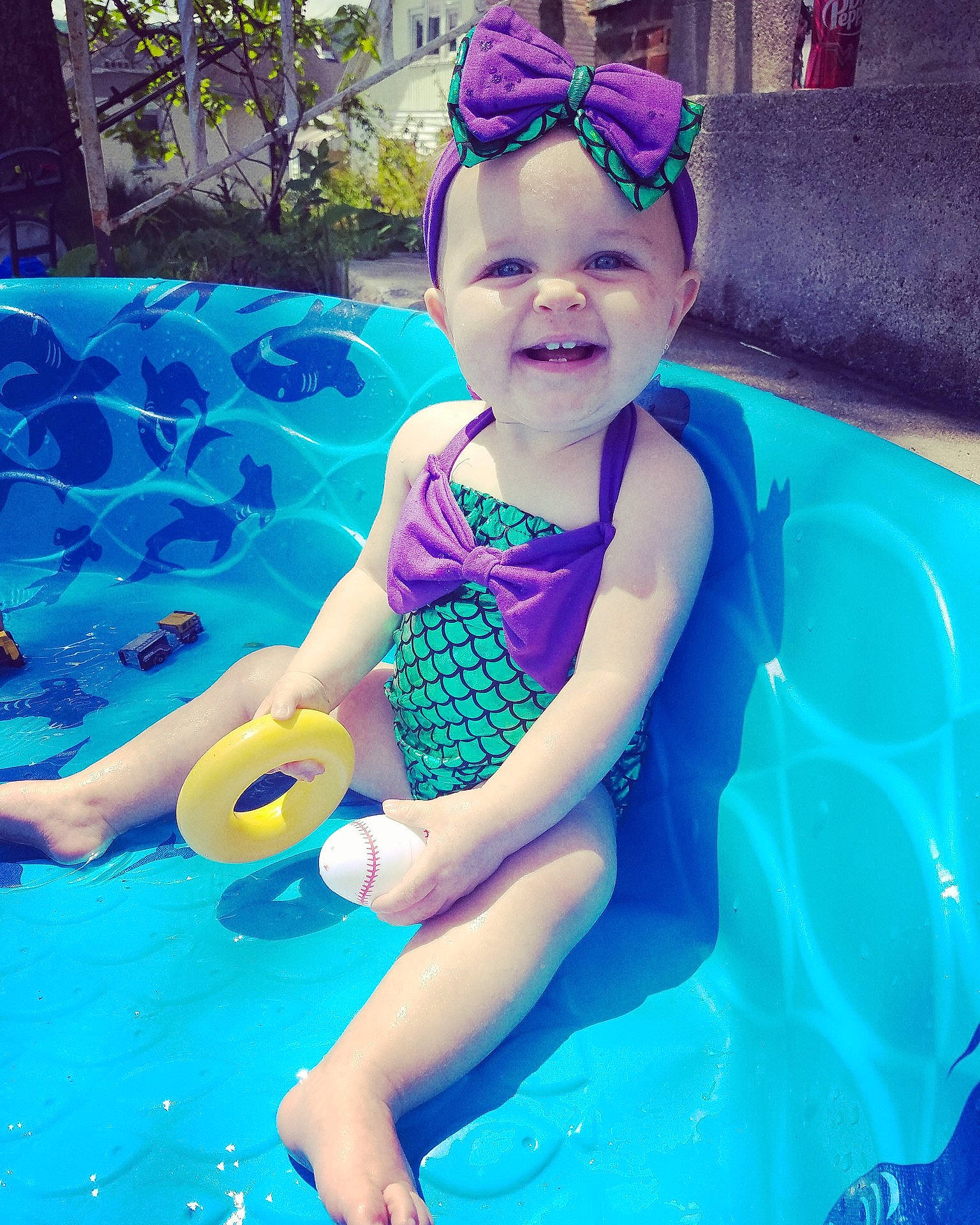 Emmerson is registered to the contest to win money with this photo: amusement_park, child, fun, joy, leisure, play, swimming, swimming_pool, toddler, water_park