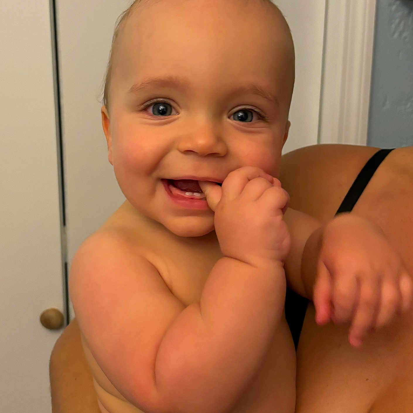 Joseph joined the competition — help win amazing prizes! arm, baby, babylaughing, bodypart, face, finger, hand, happy, head, laughing, mouth, newborn, person, photography, portrait, smile, teeth, wrist