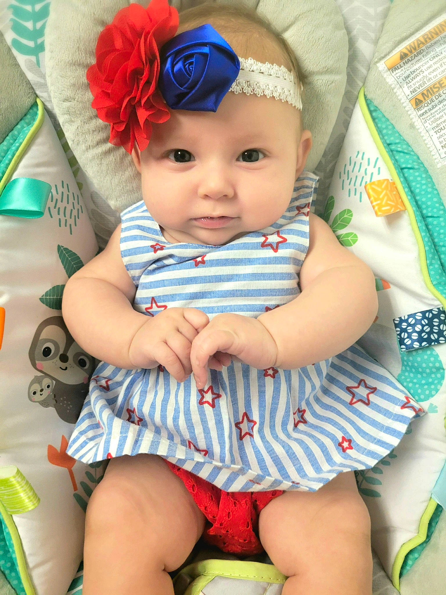 Hayley is registered to the contest to win money with this photo: aqua, azure, baby, baby_toddler_clothing, blue, cheek, child, dress, eyelash, face, head, headgear, headwear, iris, pattern, person, pink, purple, skin, textile