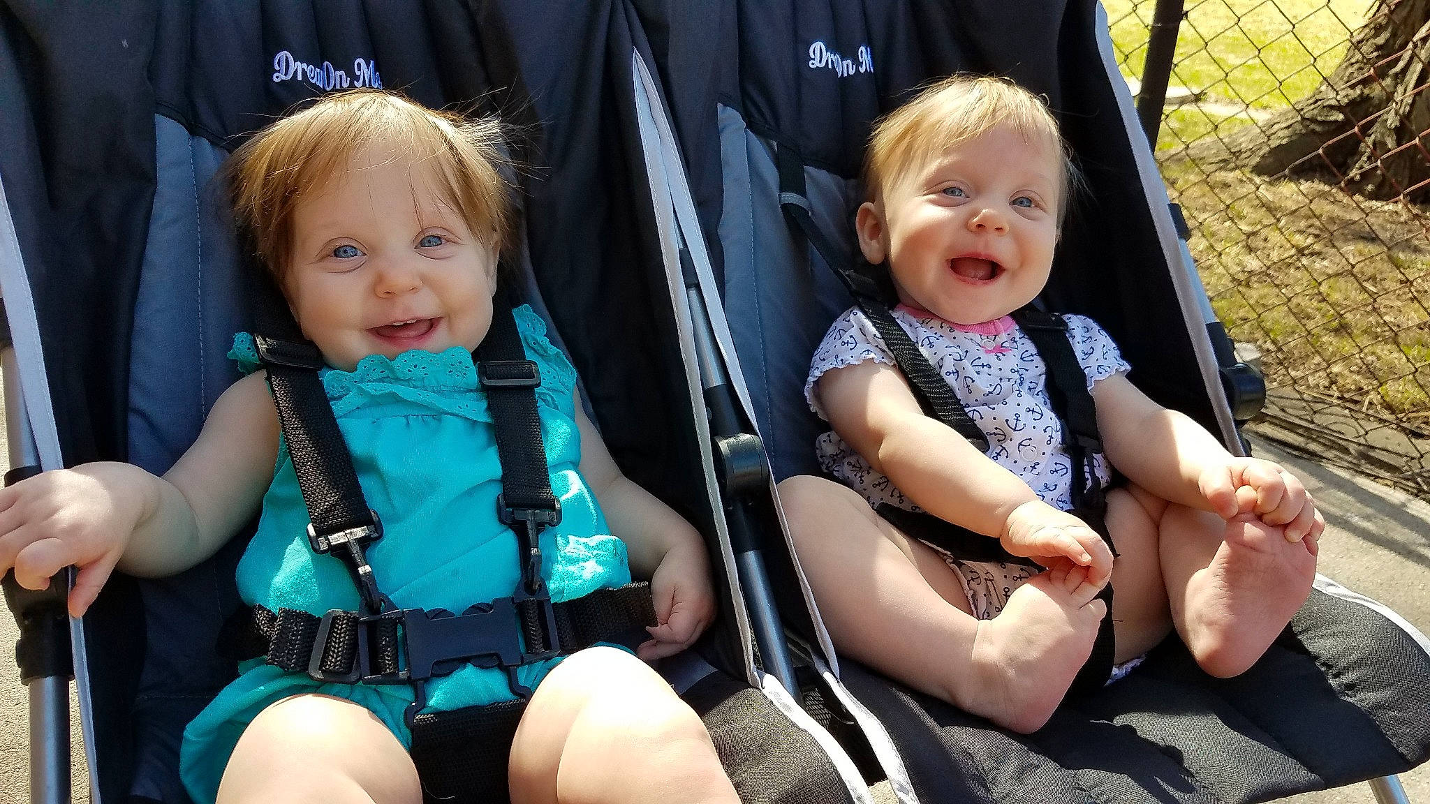 Naomi And Riley is registered to the contest to win money with this photo: baby, baby_carriage, baby_products, child, joy, person, product, sibling, sitting, toddler