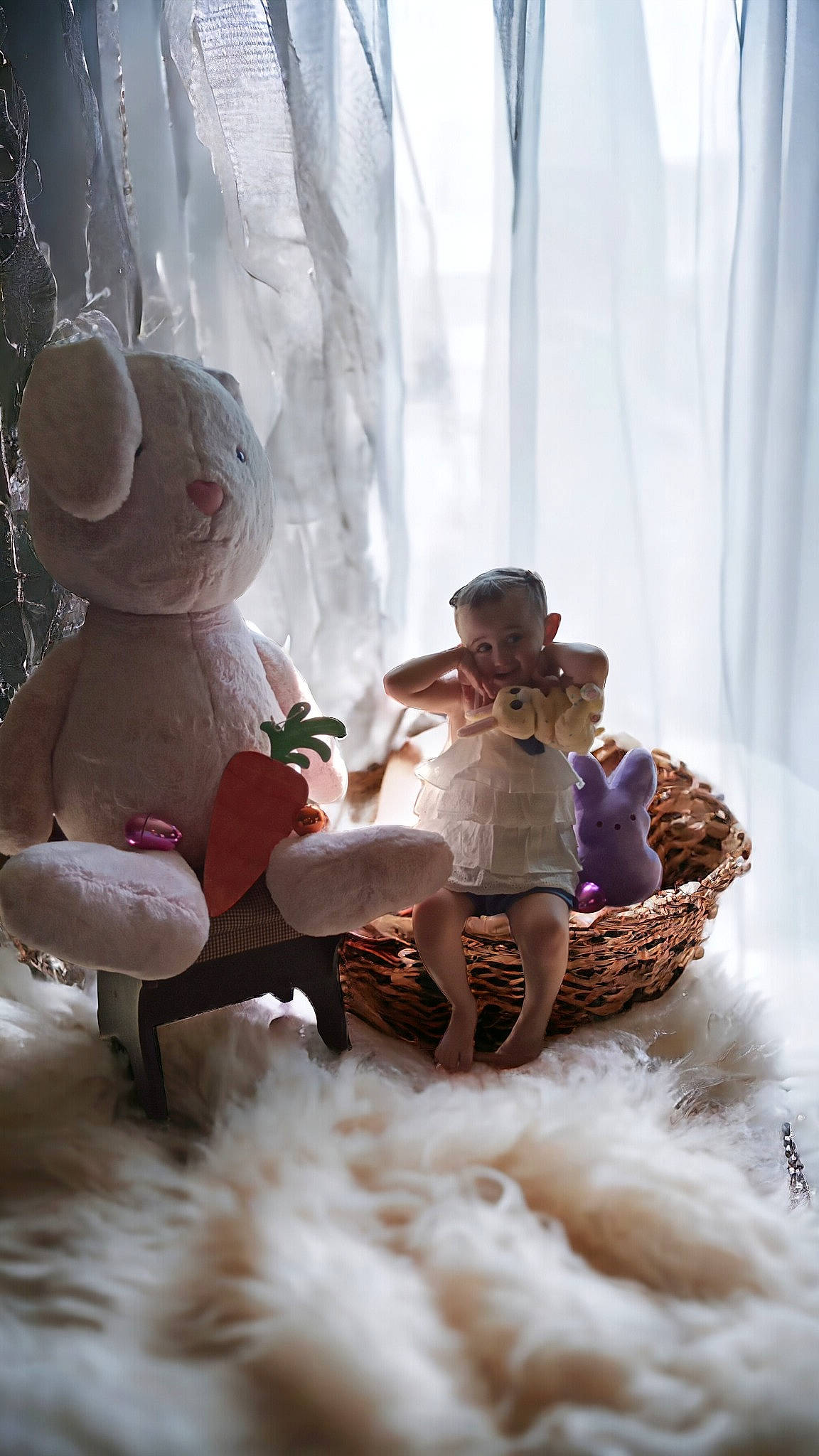Addley is registered to the contest to win money with this photo: child, curtain, doll, event, fashion_accessory, freezing, fun, fur, happy, hat, interior_design, ornament, person, room, sitting, stuffed_toy, sweetness, teddy_bear, toy, window
