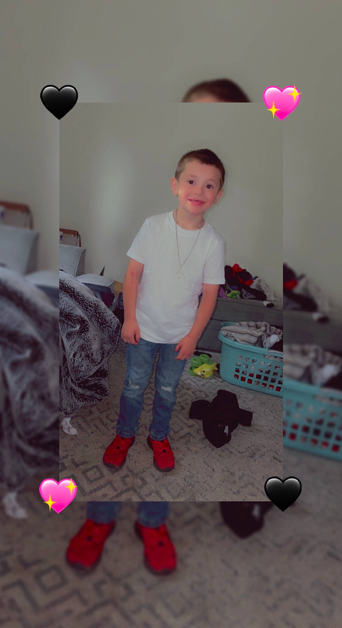 Legend is registered to the contest to win money with this photo: baby_toys, balloon, black, child, comfort, design, flooring, fun, happy, joy, party_supply, person, pink, play, product, room, sitting, smile, t_shirt, toddler