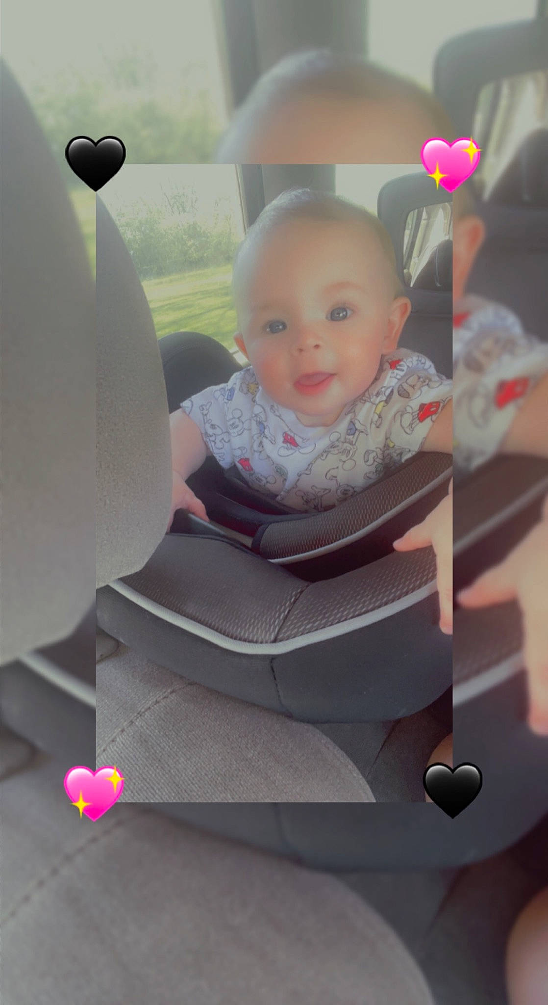 Lennox joined the competition — help win amazing prizes! automotive_wheel_system, baby, baby_products, baby_toddler_clothing, child, design, flooring, flower, fun, happy, people, person, petal, pink, plant, product, sitting, smile, steering_wheel, toddler