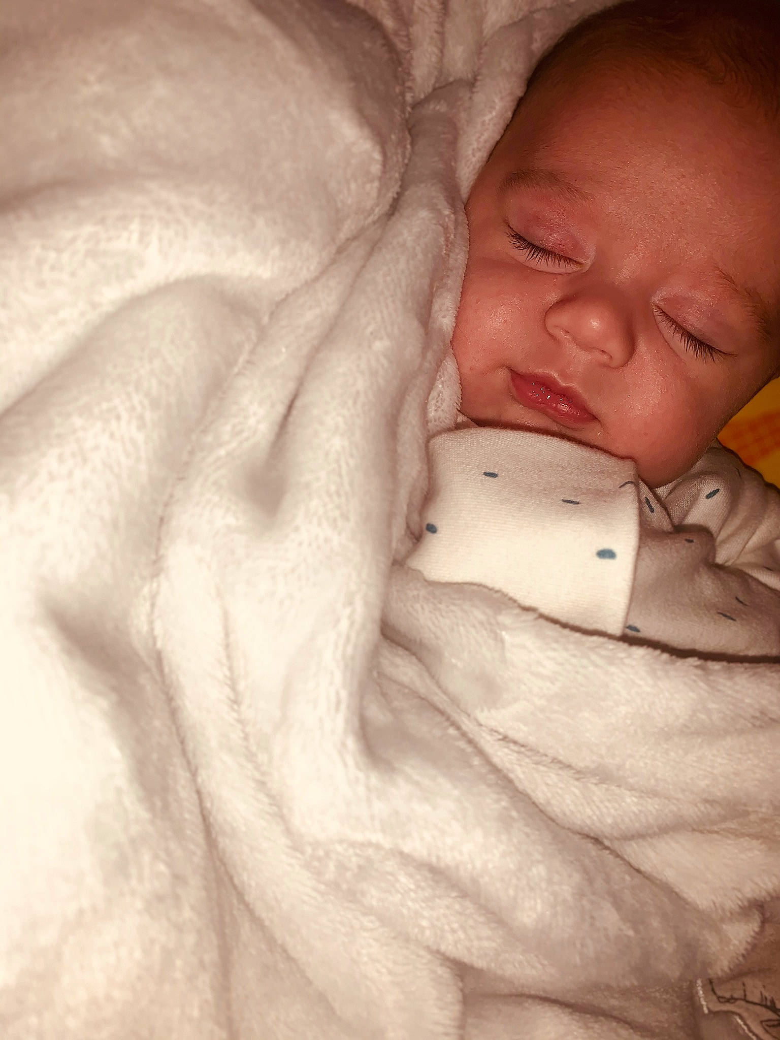 Noah James is registered to the contest to win money with this photo: baby, baby_sleeping, bedtime, blanket, cheek, child, eye, face, hand, head, linens, lip, mouth, nose, person, skin, sleep, textile, toddler