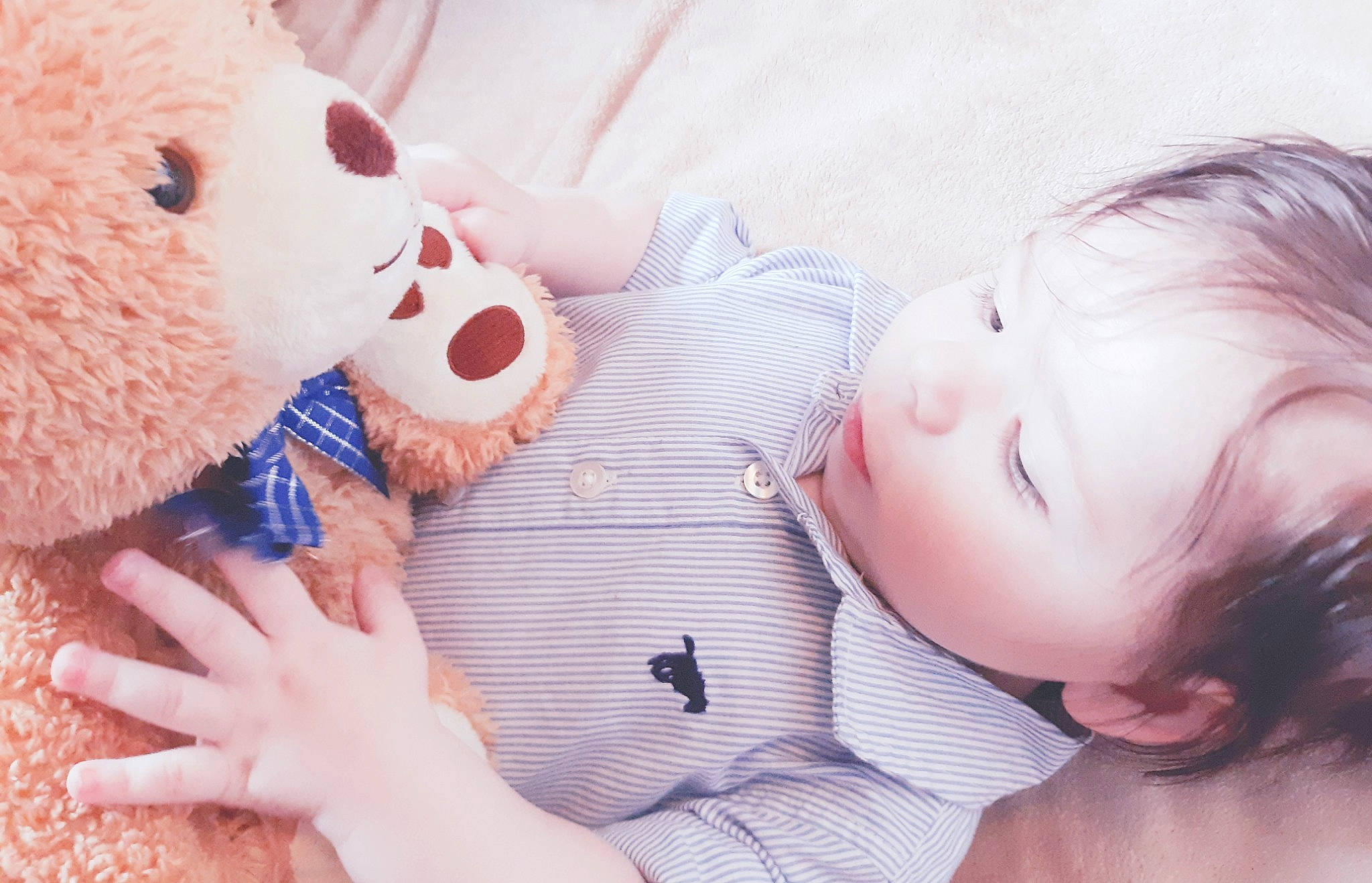 Zane joined the competition — help win amazing prizes! baby, baby_sleeping, bedtime, birth, child, ear, hand, love, nap, nose, person, pink, plush, puppy_love, skin, sleep, stuffed_toy, teddy_bear, textile, toddler