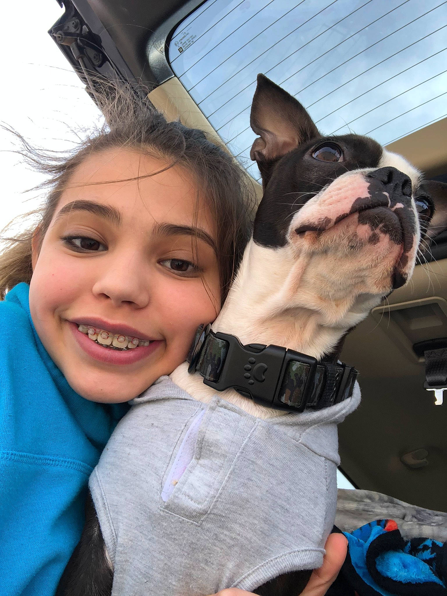 Hobbs is registered to the contest to win money with this photo: boston_terrier, canidae, carnivore, companion_dog, dog, dog_breed, fawn, french_bulldog, non_sporting_group, photography, puppy_love, smile, snout