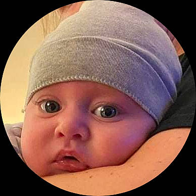 Pierson joined the competition — help win amazing prizes! baby, beanie, cap, cheek, child, close_up, comfort, eyelash, face, fashion_accessory, flesh, hair_accessory, happy, headgear, headwear, knit_cap, magenta, nose, person, portrait_photography