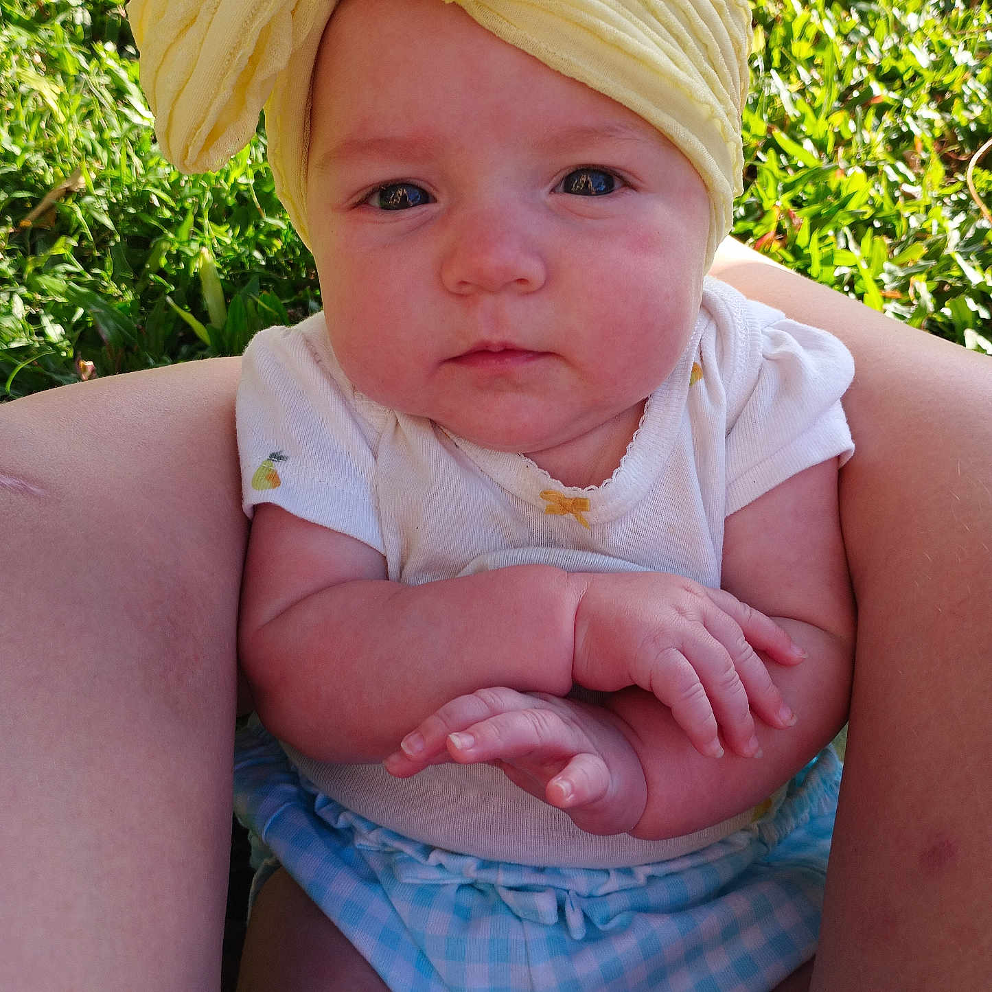 Elijah Hepworth-Hall joined the competition — help win amazing prizes! accessories, baby, bodypart, bonnet, cap, clothing, diaper, face, finger, hand, hat, head, headband, newborn, person, photography, portrait, shorts, towel, turban