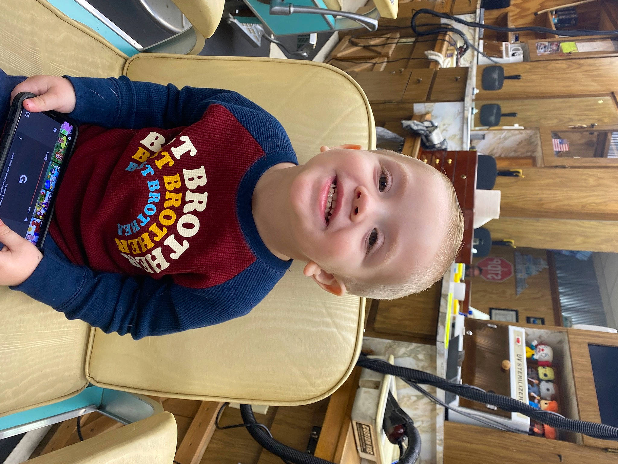 Hunter joined the competition — help win amazing prizes! child, elbow, engineering, fun, hat, joy, logo, person, room, sleeve, smile, t_shirt, toddler, wood