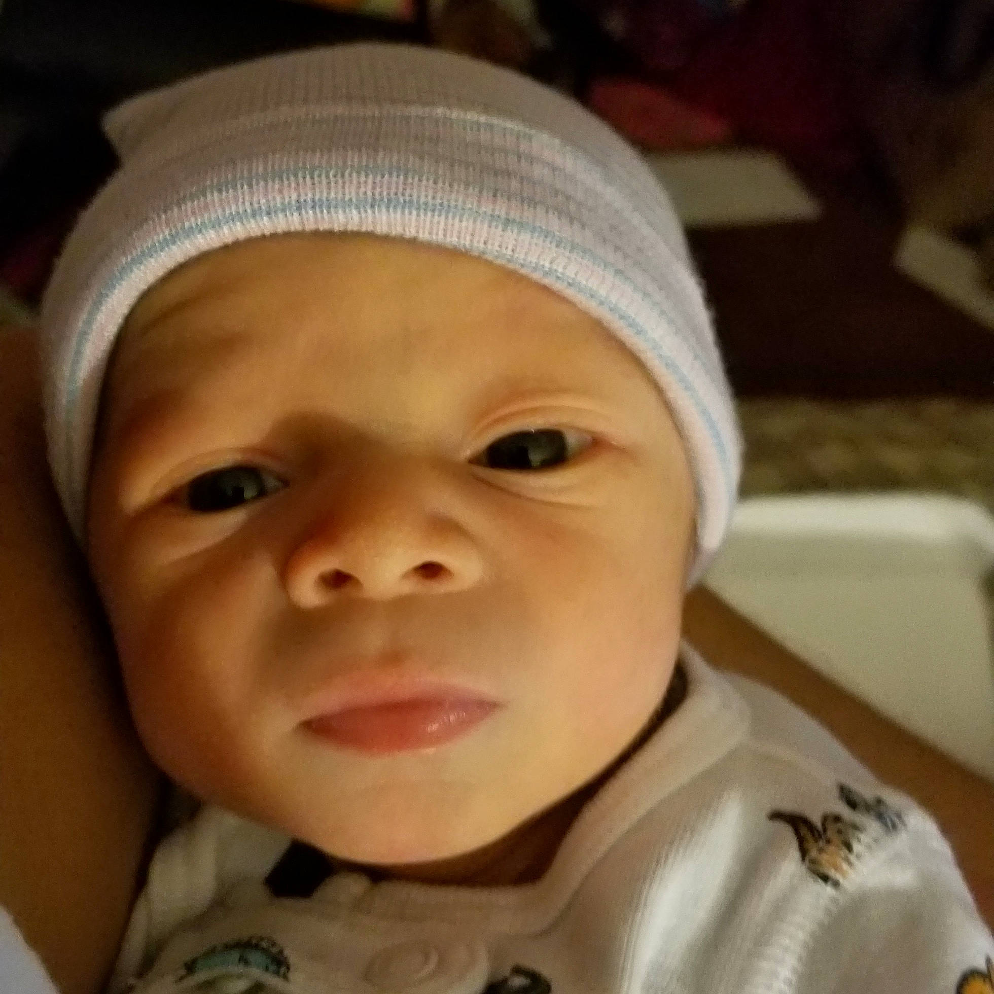 Tre joined the competition — help win amazing prizes! cap, cheek, child, chin, ear, eyebrow, face, forehead, head, headgear, infant, lip, mouth, nose, person, product, skin, smile, toddler