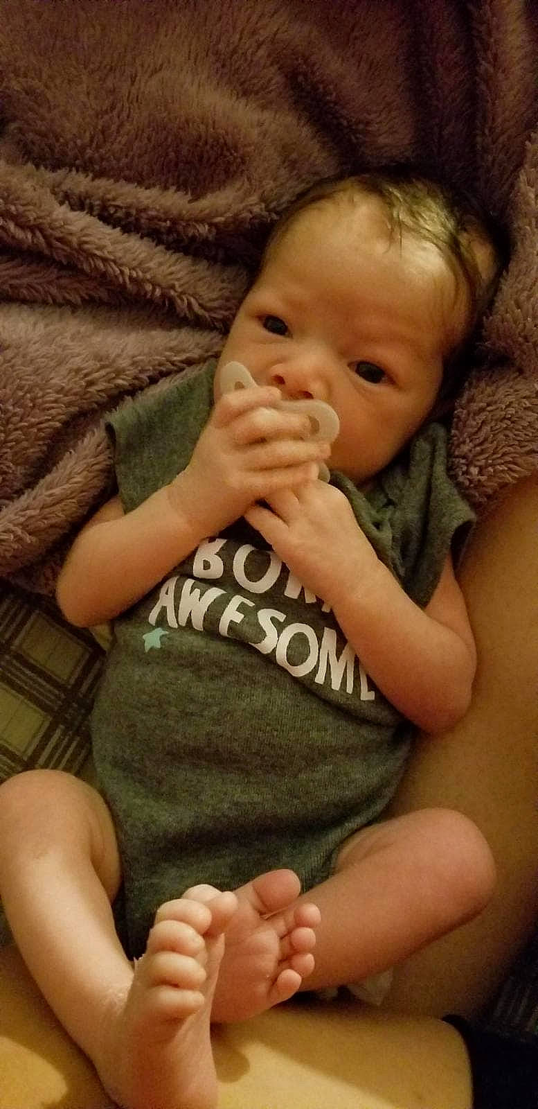 Tre is registered to the contest to win money with this photo: arm, bedtime, cheek, child, eye, finger, girl, hand, infant, leg, mouth, nail, nap, nose, person, sitting, skin, sleep, thumb, toddler