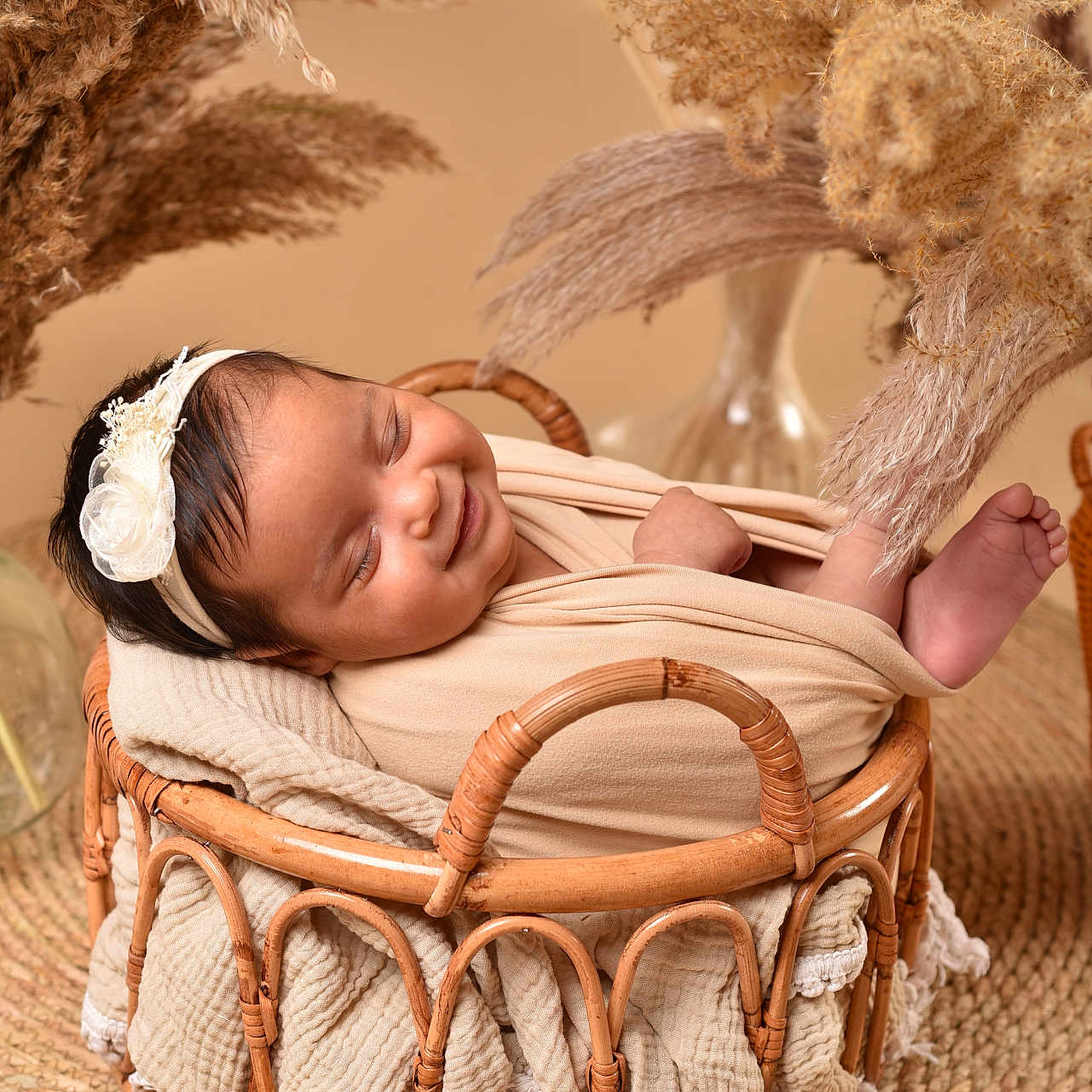 Tihana a rejoint le concours — aidez-le/la à gagner de superbes lots ! baby, basket, bed, cradle, crib, face, furniture, head, infantbed, newborn, person