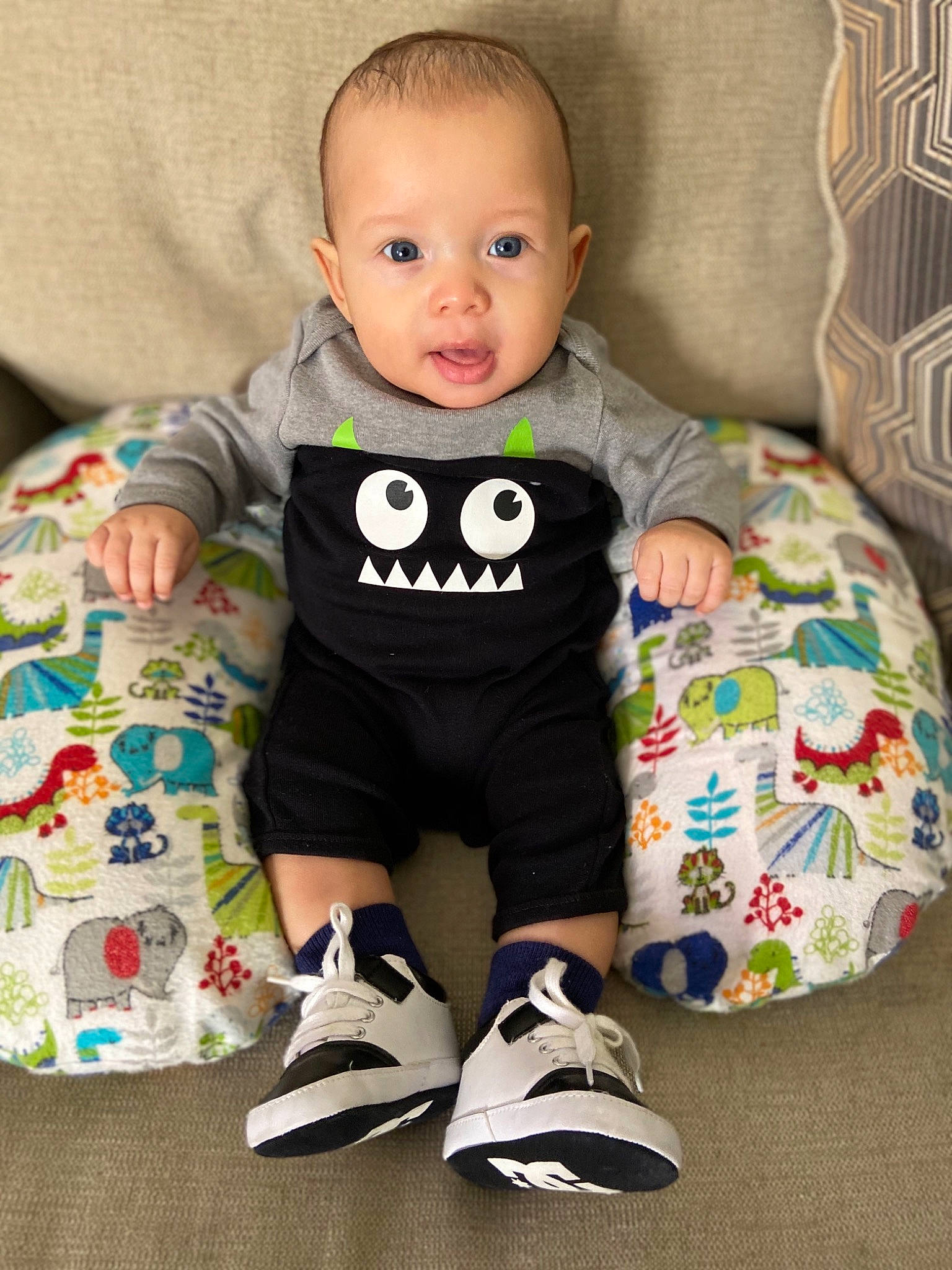 Matías joined the competition — help win amazing prizes! baby, baby_products, baby_toddler_clothing, cheek, child, footwear, head, pattern, person, play, product, shoe, skin, sleeve, t_shirt, toddler