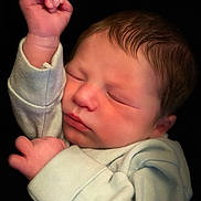 Oscar joined the competition — help win amazing prizes! newborn, baby, sleeping, infant, face, hand, fist, clothing, soft, peaceful, portrait, closeup, cute, skin, head, hair, rest, young, child, dark_background