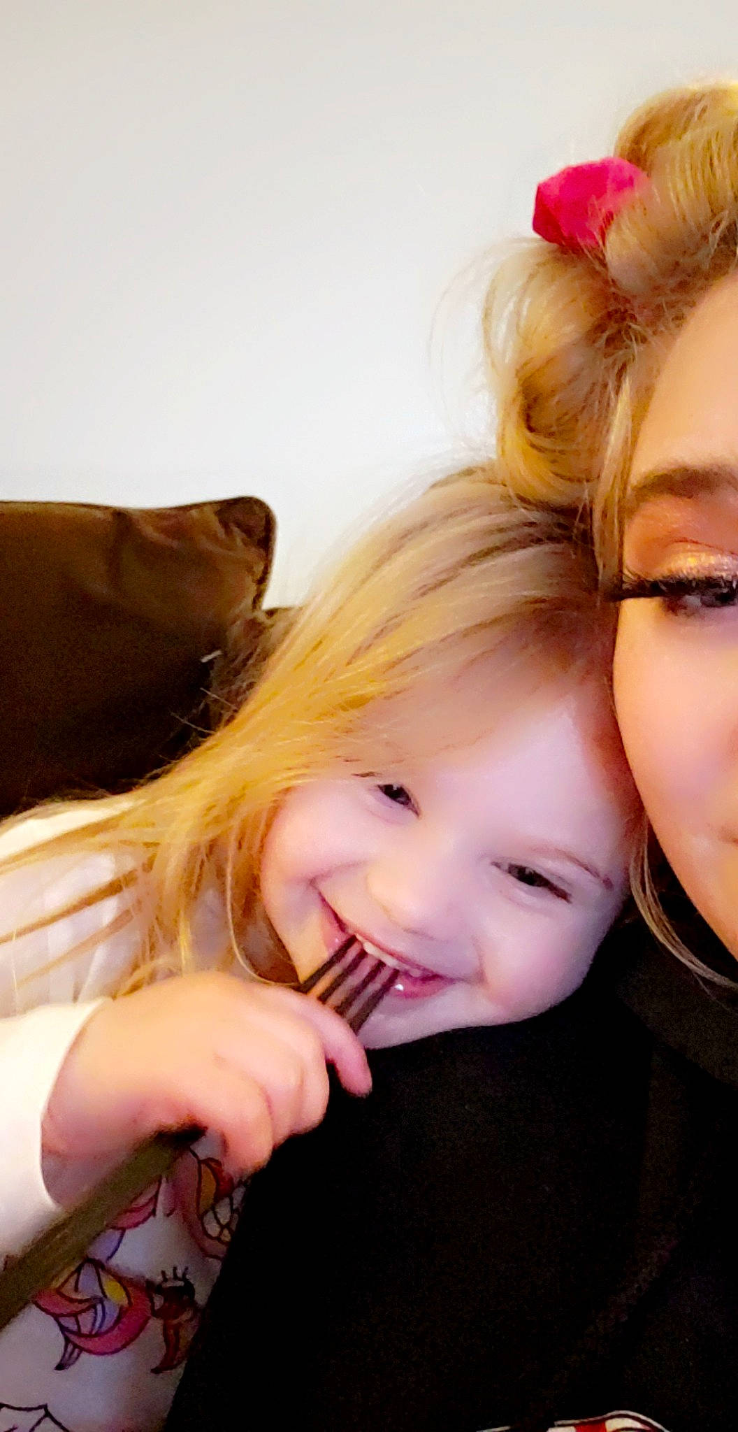 Trinity is registered to the contest to win money with this photo: brown_hair, cheek, ear, eyelash, fashion_accessory, flash_photography, fun, fur, gesture, happy, headwear, hug, jewellery, joy, lip, long_hair, nose, person, portrait_photography, selfie