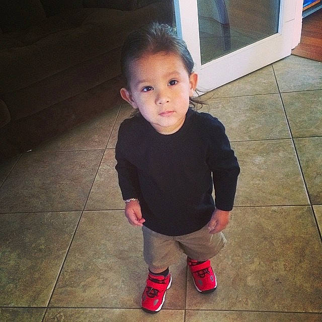 Manny joined the competition — help win amazing prizes! beauty, cheek, child, cool, eye, face, floor, footwear, head, human, leg, male, nose, people, person, shoe, skin, snapshot, standing, t_shirt