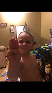 Bently Allen Jeffery is registered to the contest to win money with this photo: abdomen, baby, barechested, bathing, chest, child, ear, forehead, fun, gesture, hairstyle, happy, joy, muscle, neck, nose, person, shoulder, smile, thumb