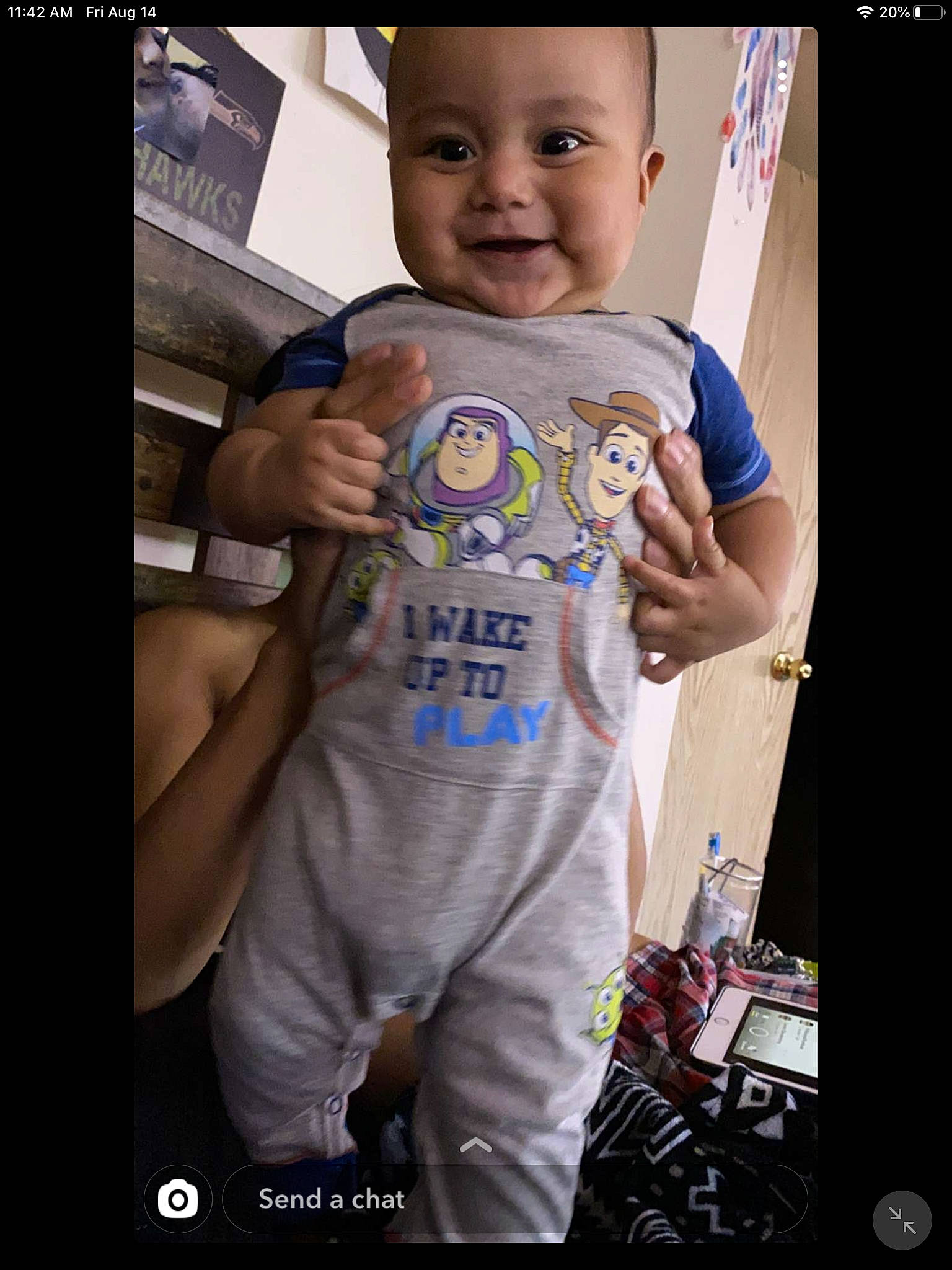 Jeremy joined the competition — help win amazing prizes! baby, baby_toddler_clothing, child, joy, person, photo_caption, photography, product, t_shirt, toddler