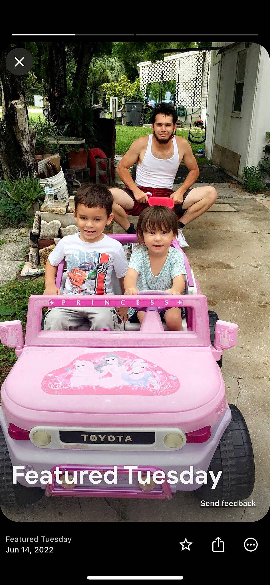 Joshua Emery Taber joined the competition — help win amazing prizes! automotive_design, automotive_exterior, automotive_tire, bumper, car, fun, green, happy, hood, joy, motor_vehicle, person, photograph, pink, plant, recreation, shorts, t_shirt, tire, vehicle