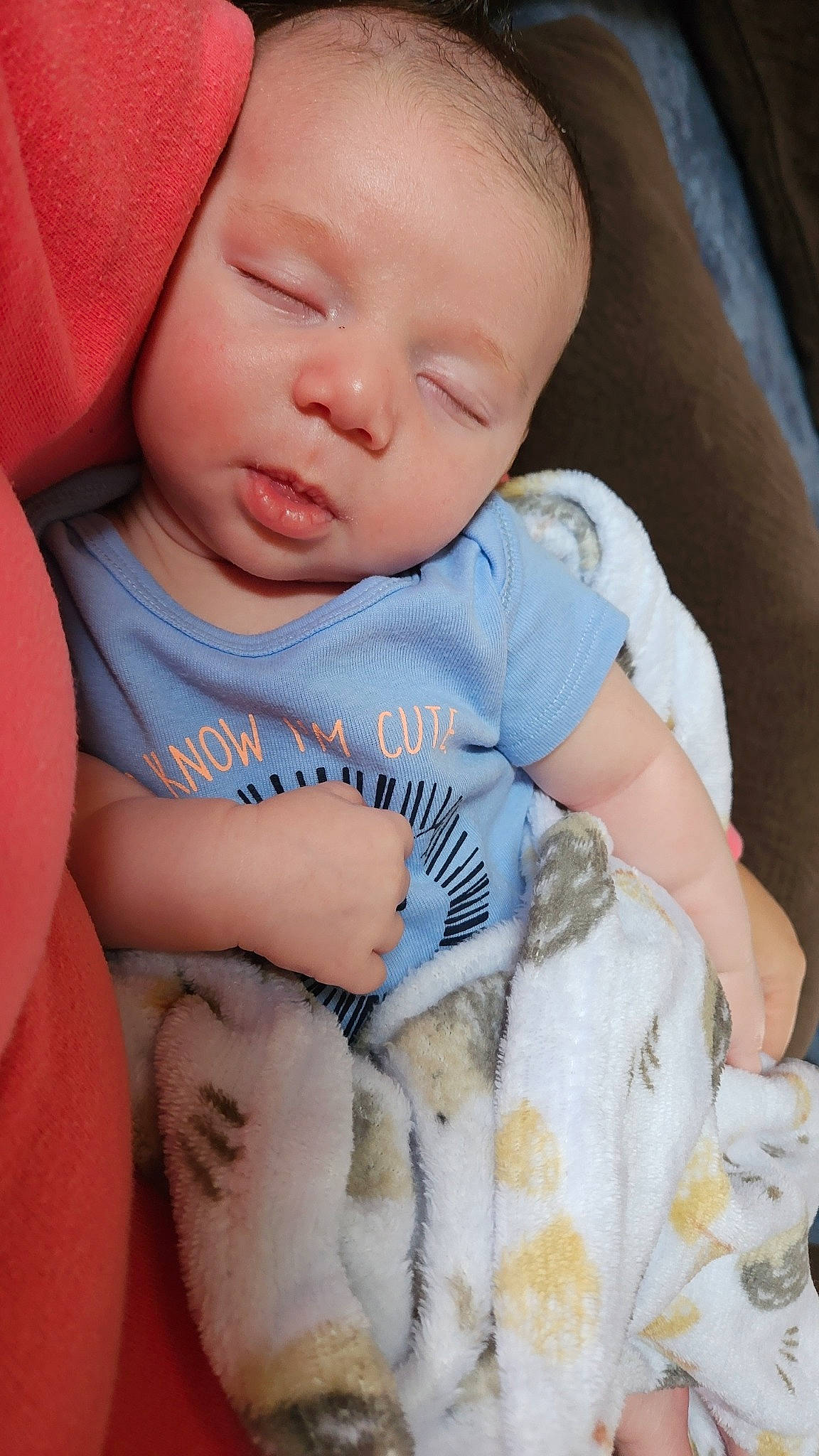 Javion is registered to the contest to win money with this photo: baby, baby_toddler_clothing, cheek, child, chin, comfort, eye, eyebrow, finger, happy, iris, lip, nail, nose, person, product, sitting, skin, sleeve, tableware